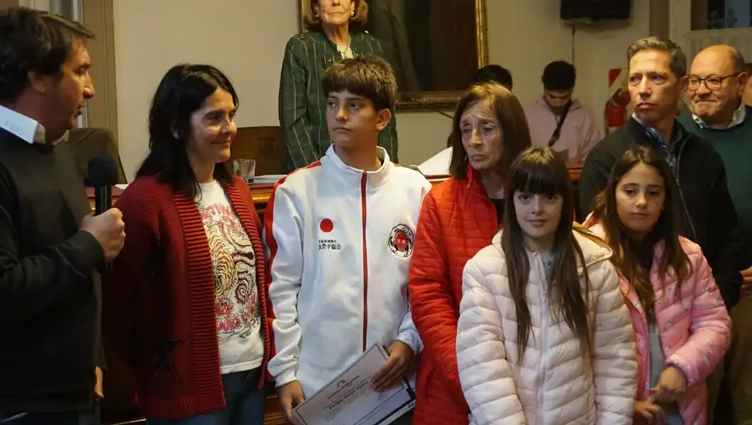 Distinguieron al campeón argentino de kumite 12 años