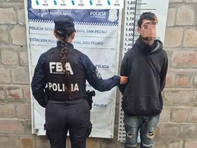 El sujeto fue detenido en Javier Rivero y Liniers.