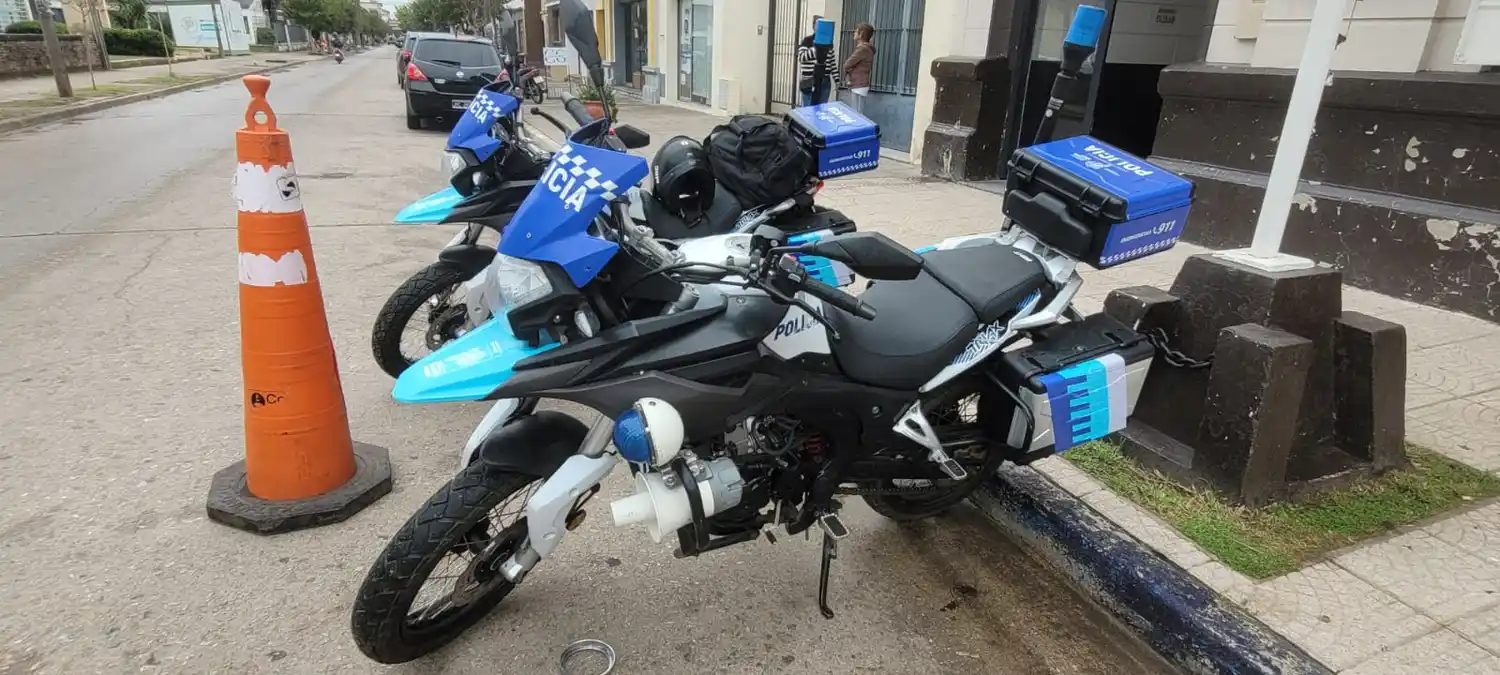 motos de la policía comisaría