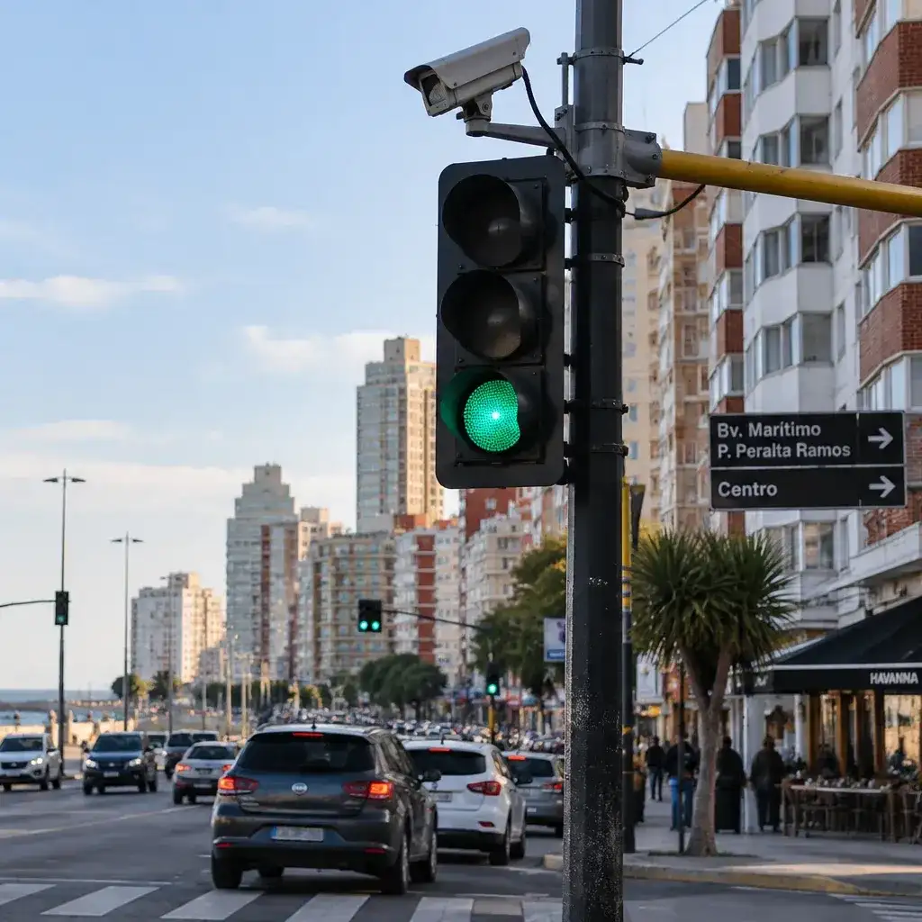 Semáforos que cambiarán según el tránsito: Mar del Plata probará un sistema con inteligencia artificial