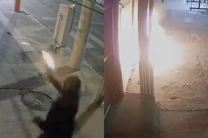 Ataque incendiario a una verdulería.