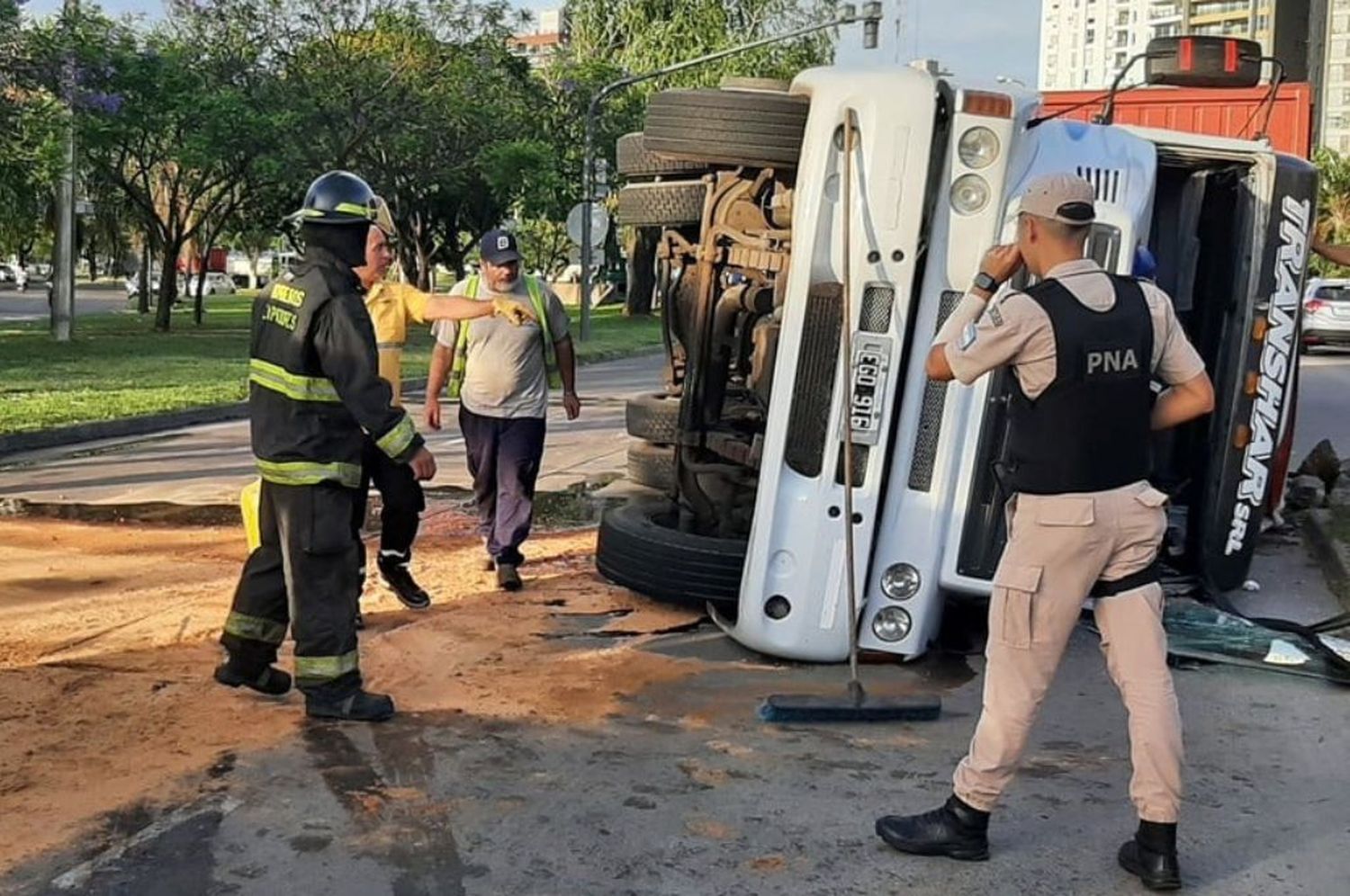 Ocurrió en la mano hacia el noreste a la altura de calle Belgrano.