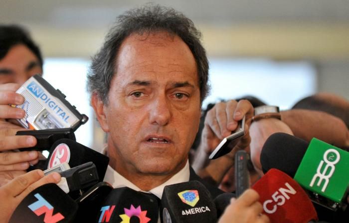 Tras los resultados de las Elecciones Scioli da un conferencia de prensa