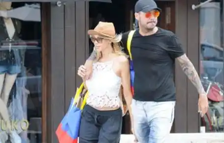 Tinelli, Valdes y un día de compras en Punta del Este