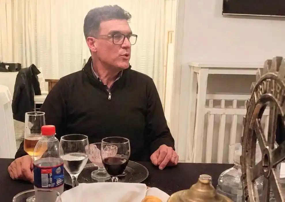 Mariano Carrillo, en la cena de Rotary Club de Necochea