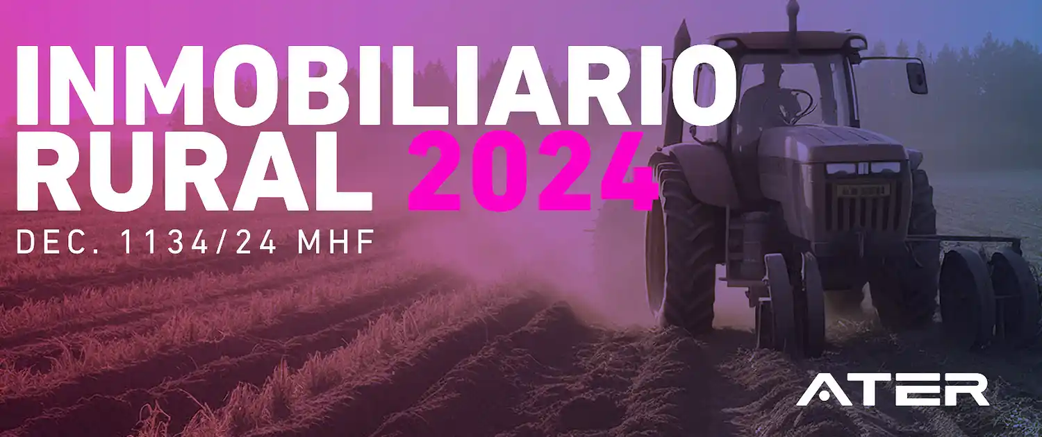 ATER informó la emisión y el destino del 50% del impuesto inmobiliario rural