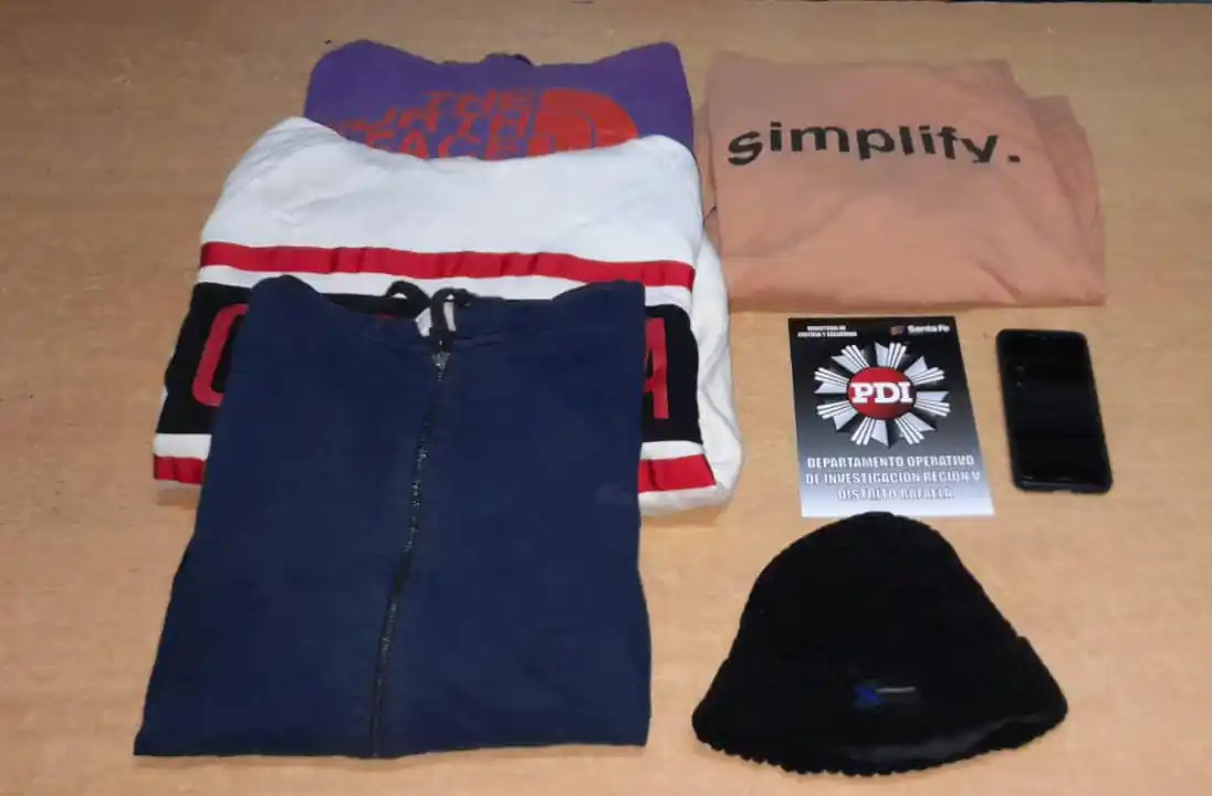 Elementos robados (foto:PDI)