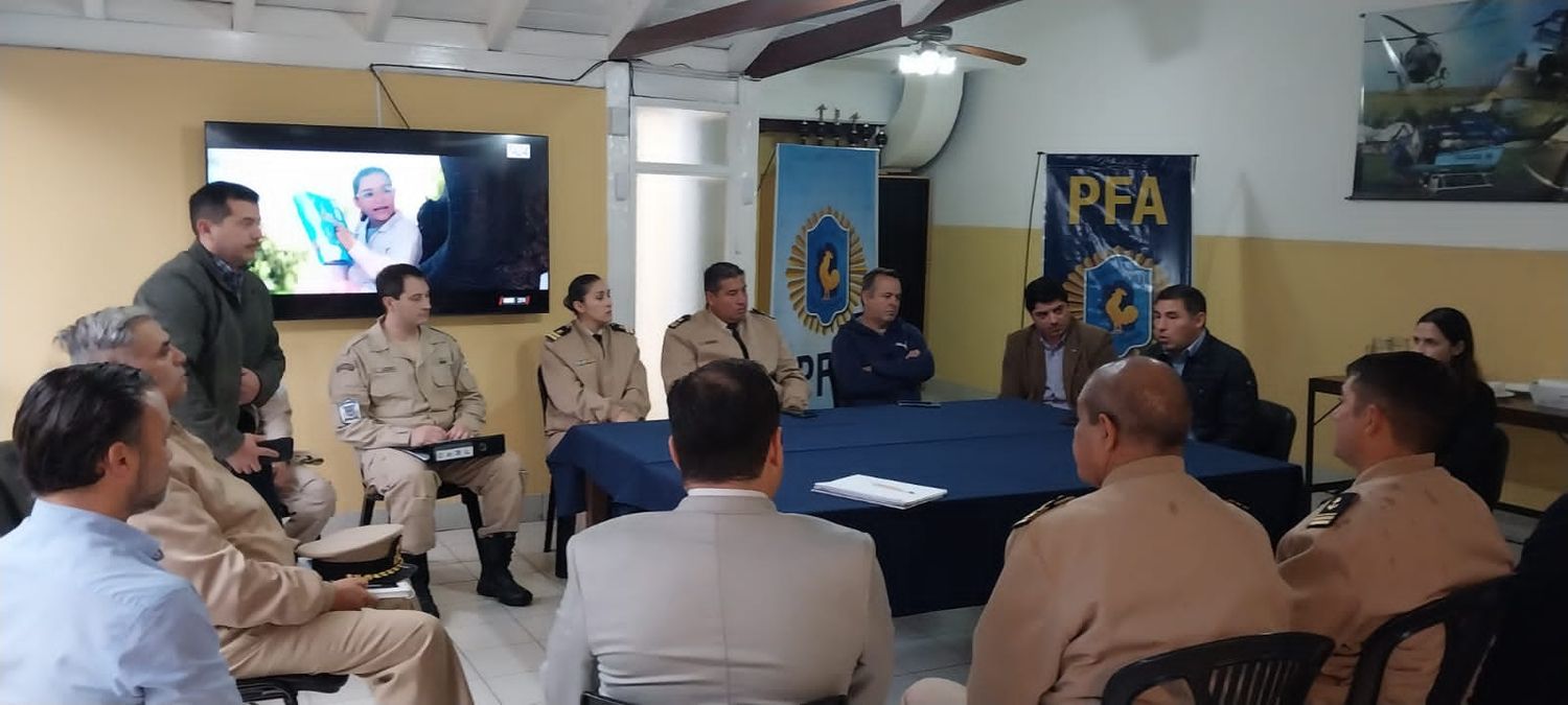 Reunión de autoridades del Ministerio de Seguridad de la Nación con fuerzas federales de Mar del Plata