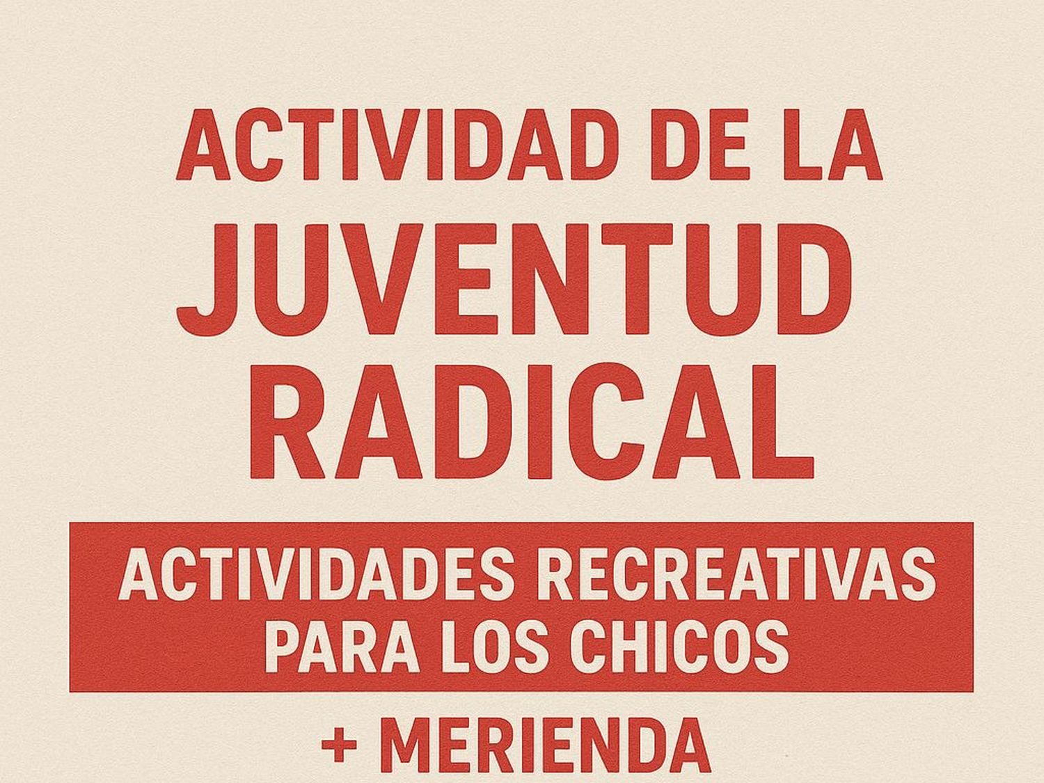 La Juventud Radical organiza una jornada recreativa en el barrio Defensa Costera