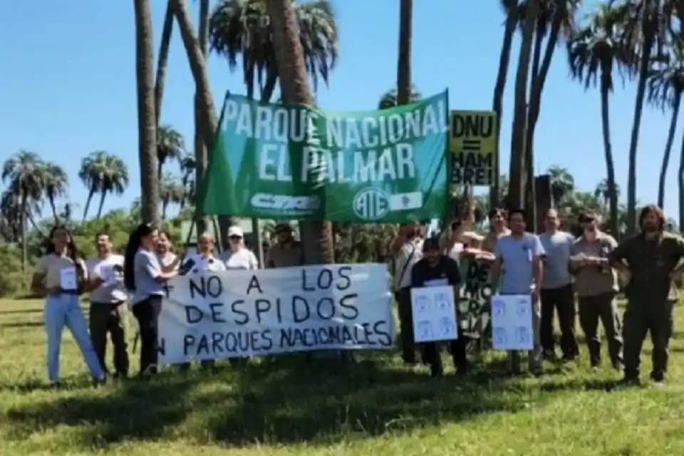 Trabajadores de Parques Nacionales denuncian despidos y recortes en El Palmar
