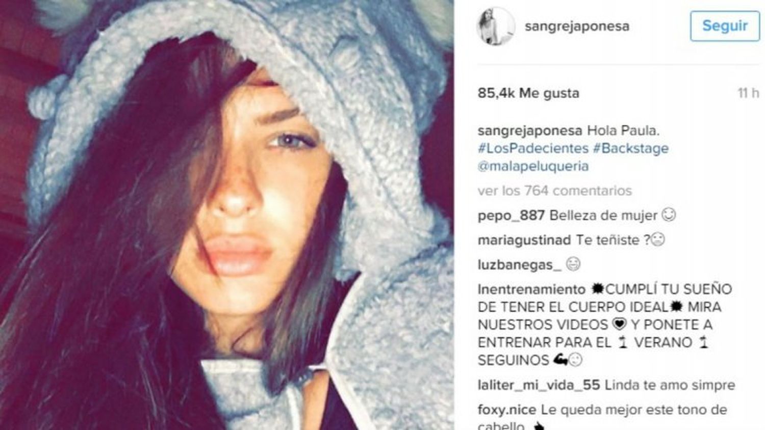 La China Suárez: de rubia a morocha