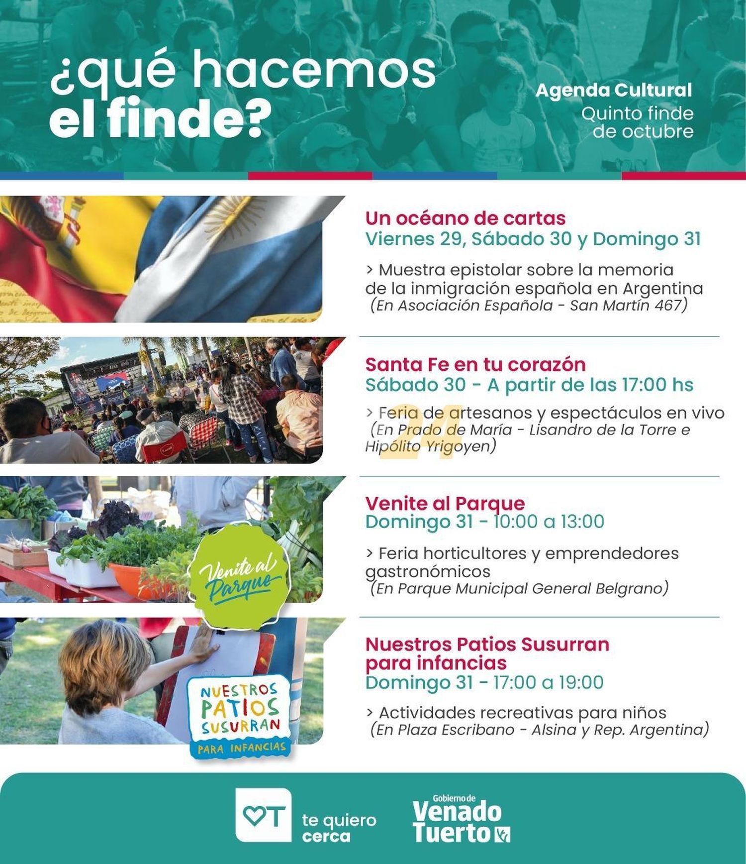 Un nuevo fin de semana con actividades en la ciudad