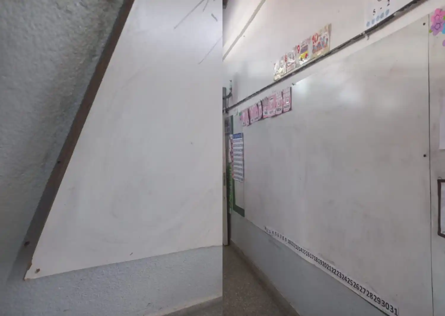 Escuela 7: necesitamos pizarras nuevas