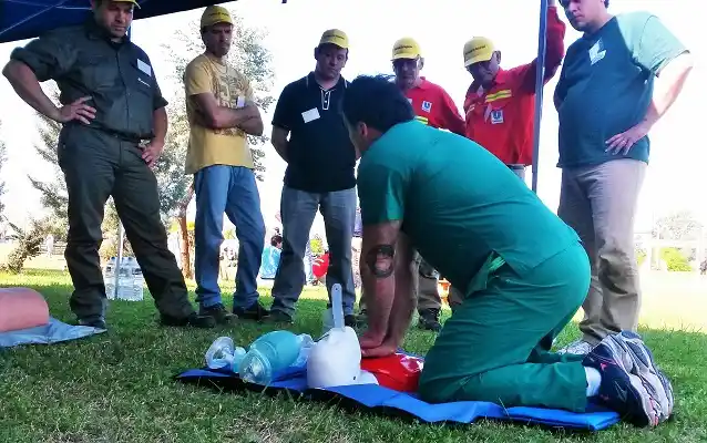 Entrenamiento en sinistros a cargo del Hospital Centenario 