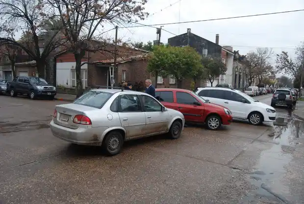Choque en pleno centro