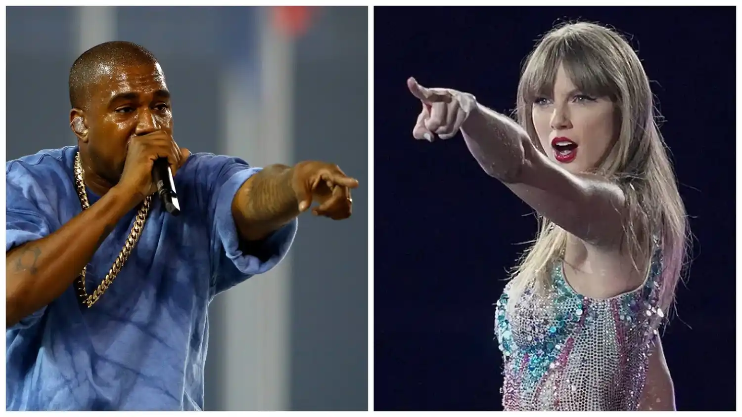 El escándalo mediático que envuelve a Kanye West y Taylor Swift vuelve a encender las redes sociales. Foto: Deporte Glam.