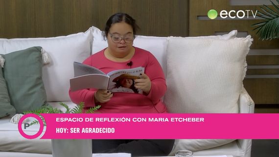 María Etcheber y la acción de dar gracias