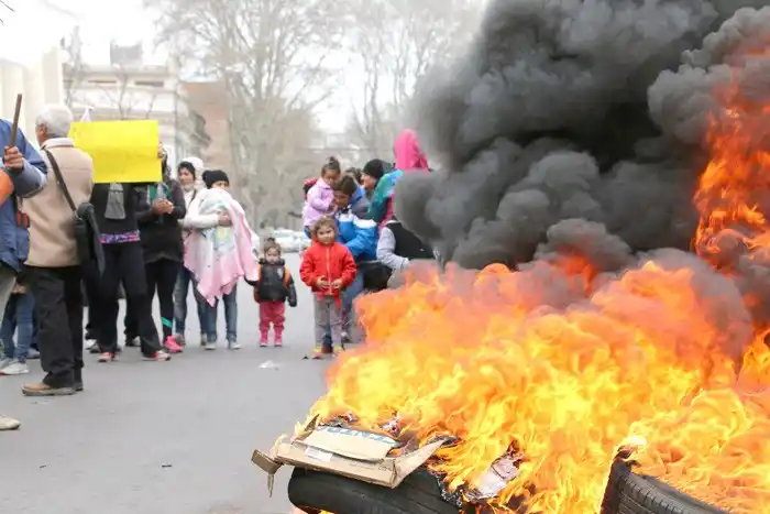 Vecinos del barrio Las Marías volvieron a manifestarse en Junín