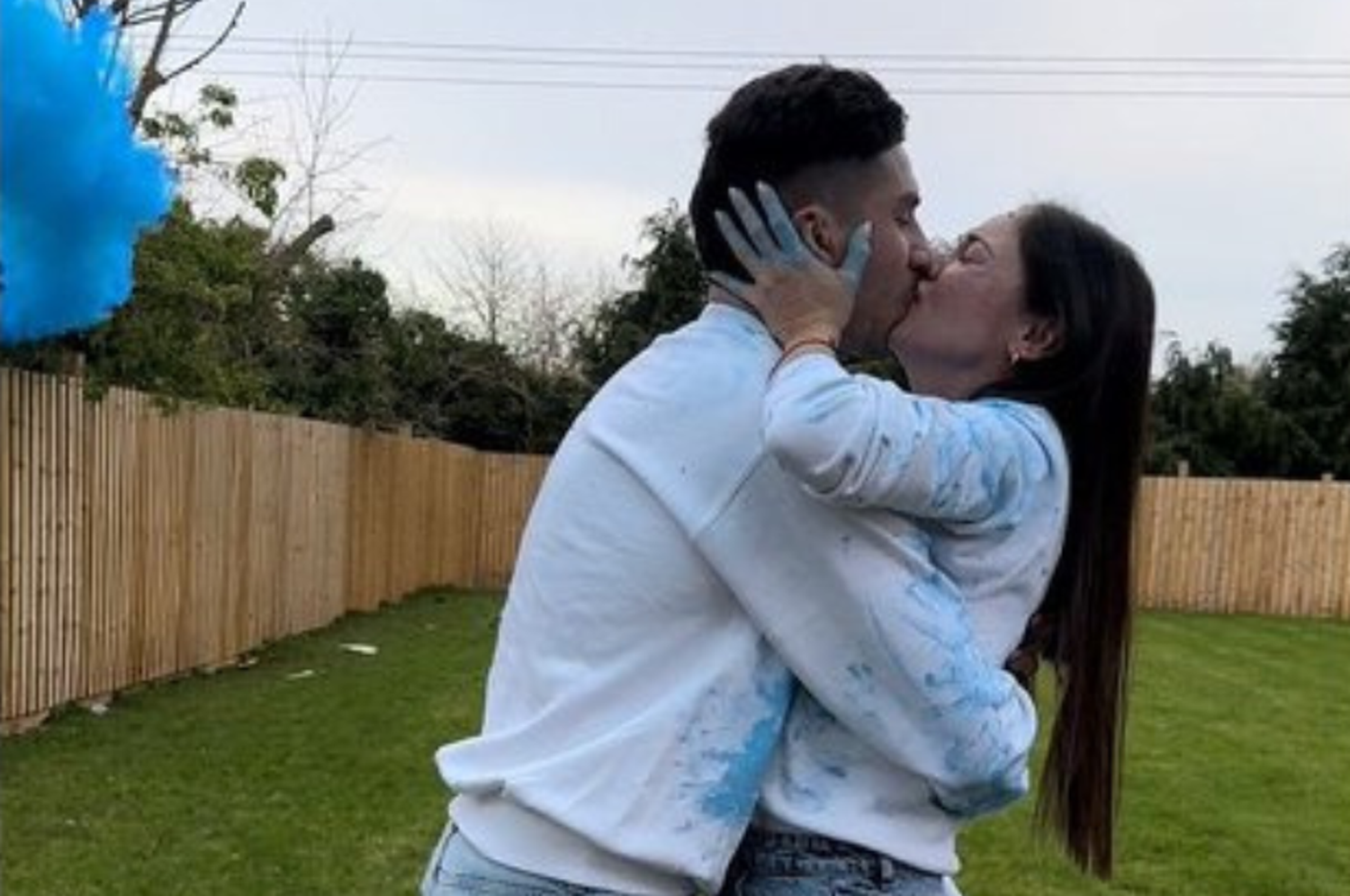La pareja compartió el momento en redes sociales