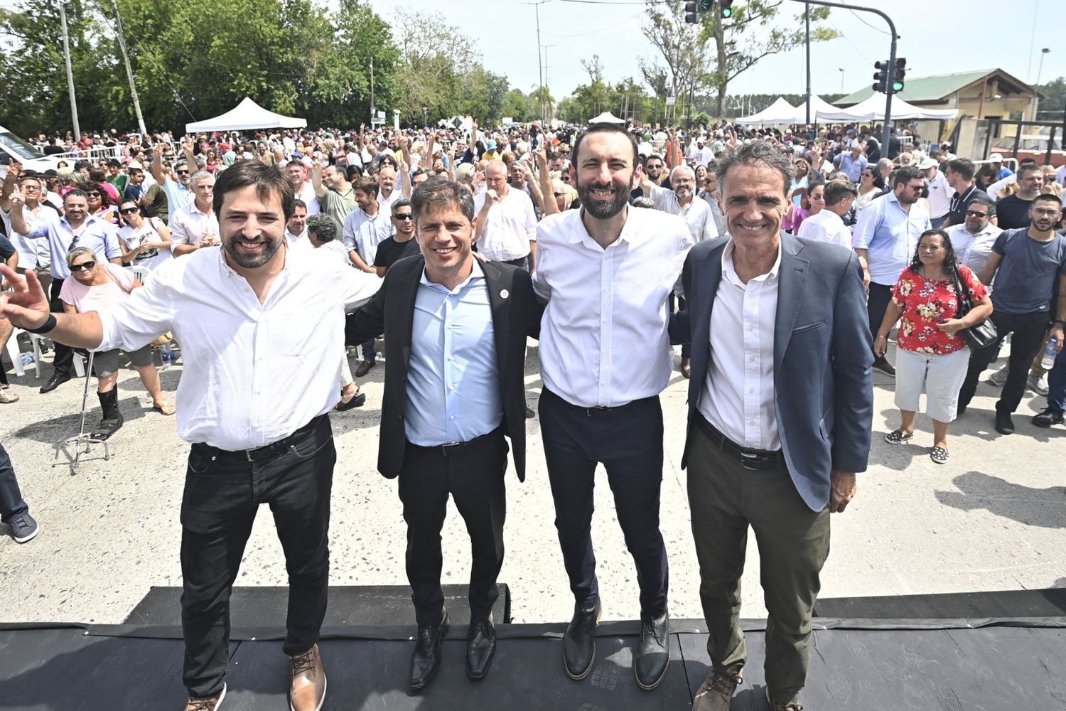 “Se olvidaron de invitarme a la inauguración”, dijo irónicamente Valenzuela a Kicillof por no hacerlo parte de una obra