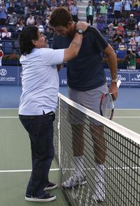 Del Potro, su raqueta y la anécdota con Maradona