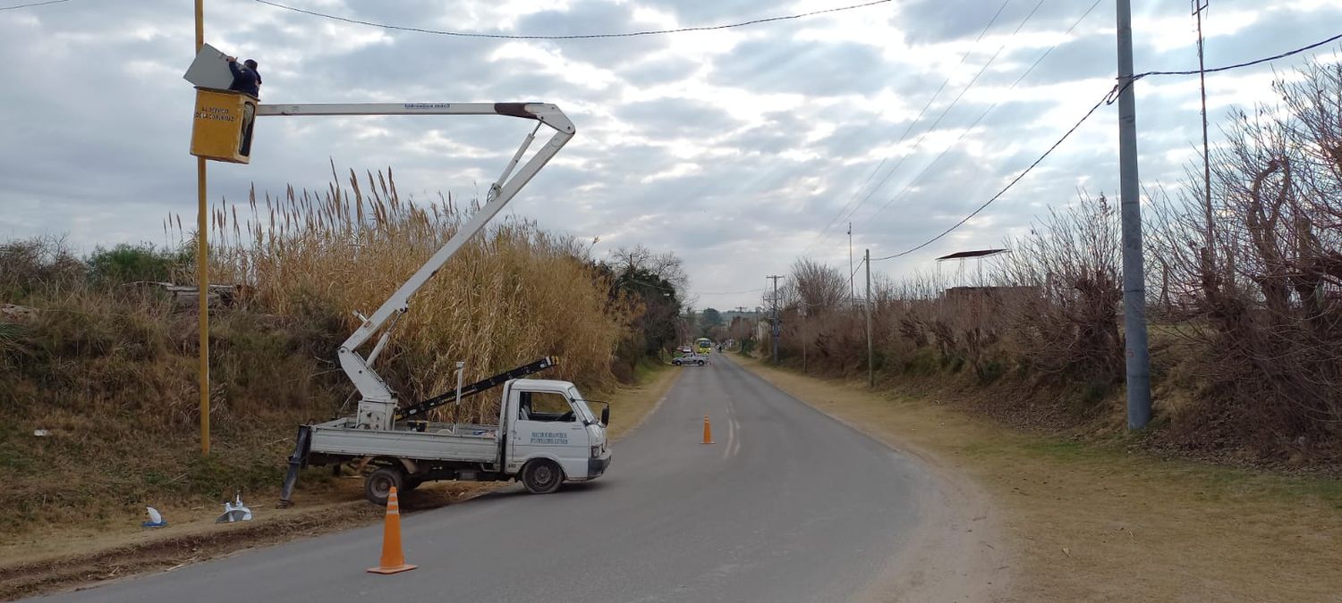 Colocan cámaras de seguridad en Strobel