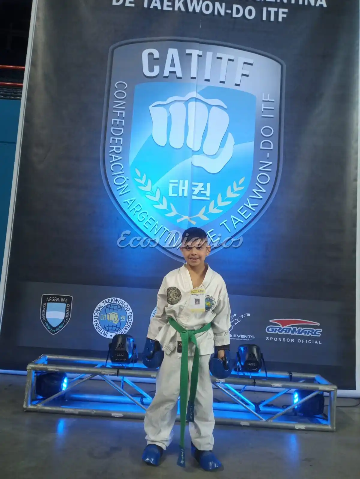 Bastian Lerra medallista de oro en el Sudamericano