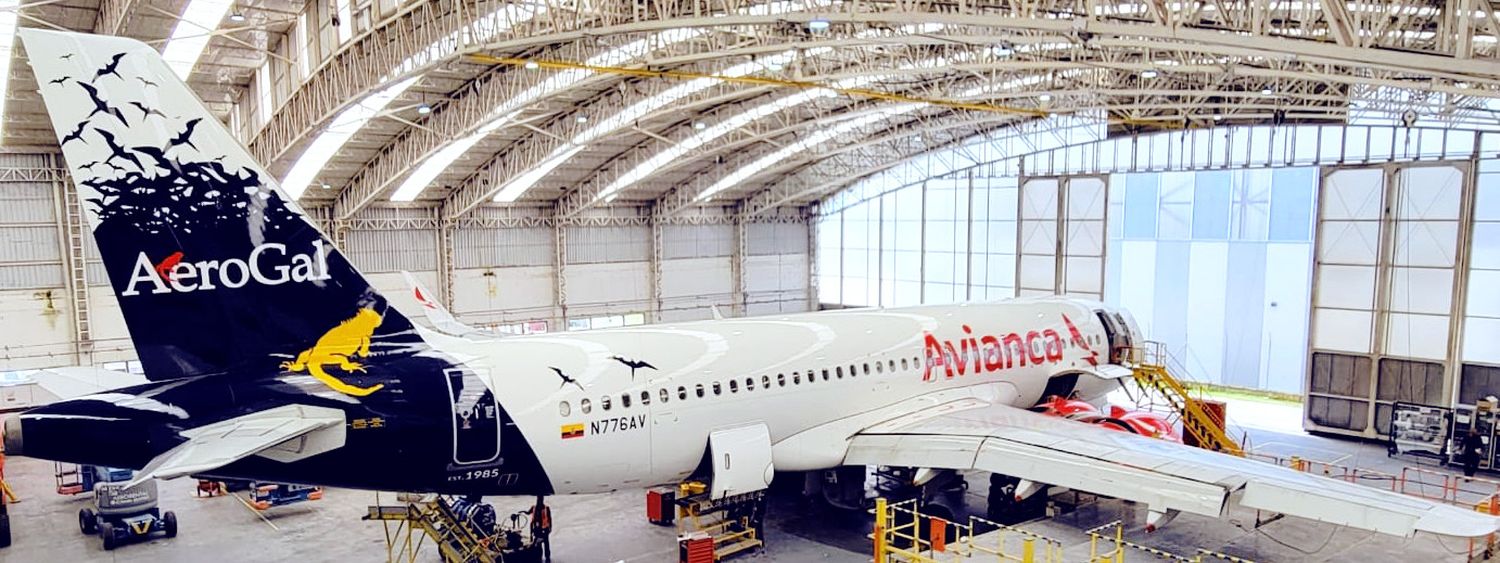 Avianca presentó su Airbus A320neo con retro livery de AeroGal