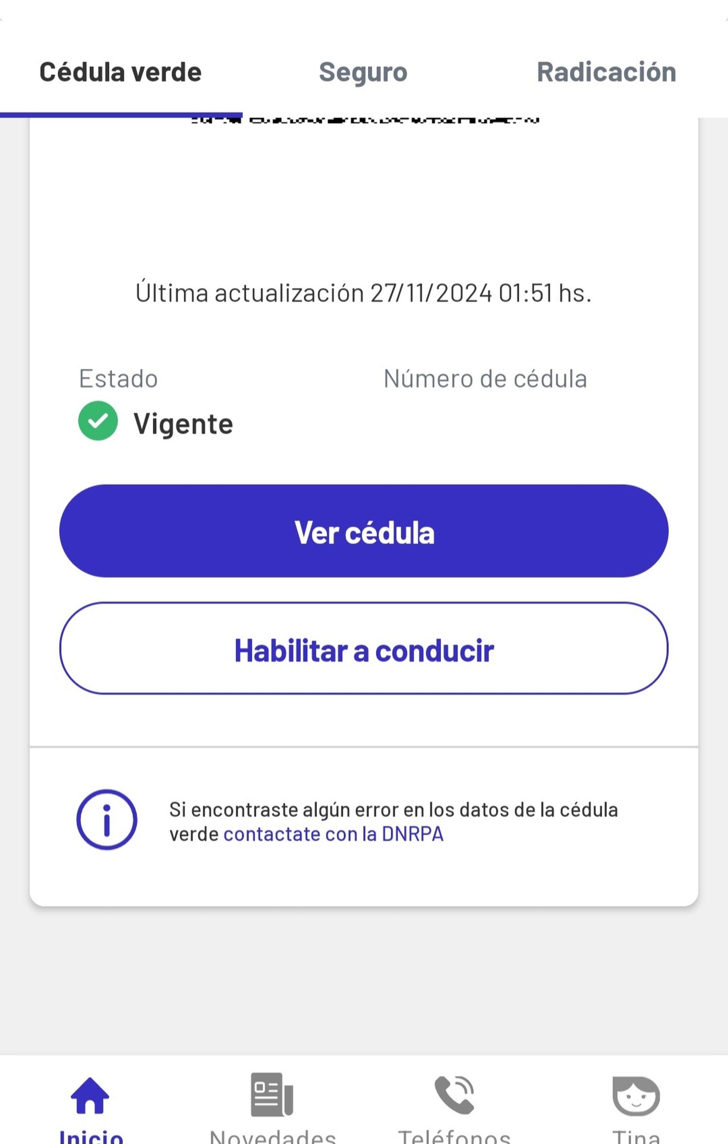 "Habilitar a conducir", el botón que el Gobierno demoró seis meses en incorporar a la APP Mi Argentina.