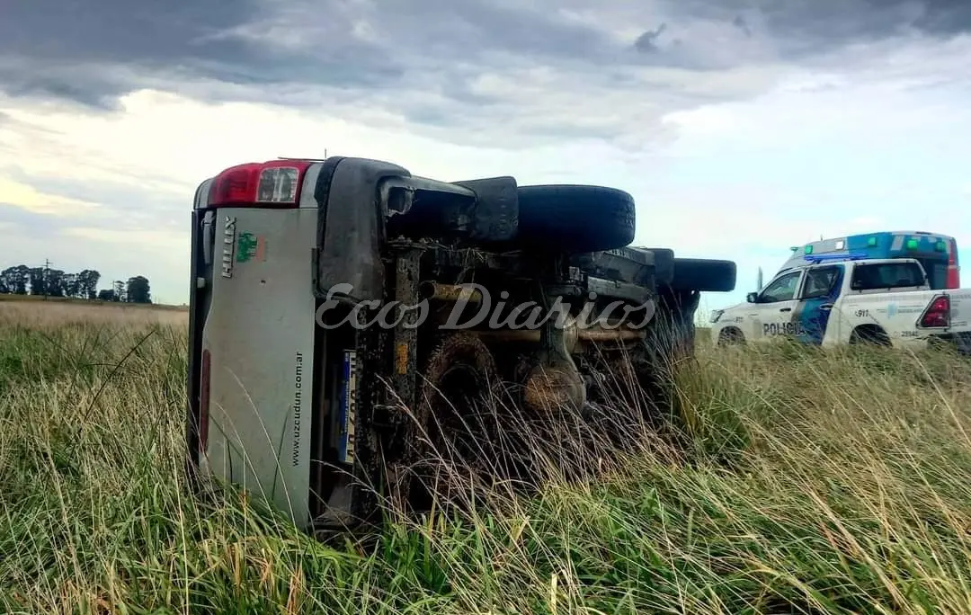 Vuelco en ruta 75