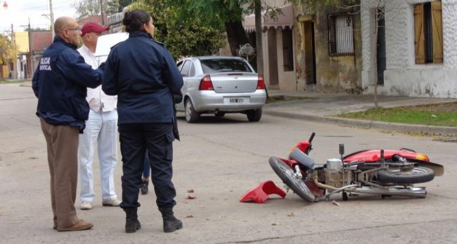 75 por ciento de accidentes de motos