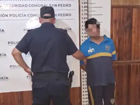 El hombre fue aprehendido y trasladado a la Comisaría.