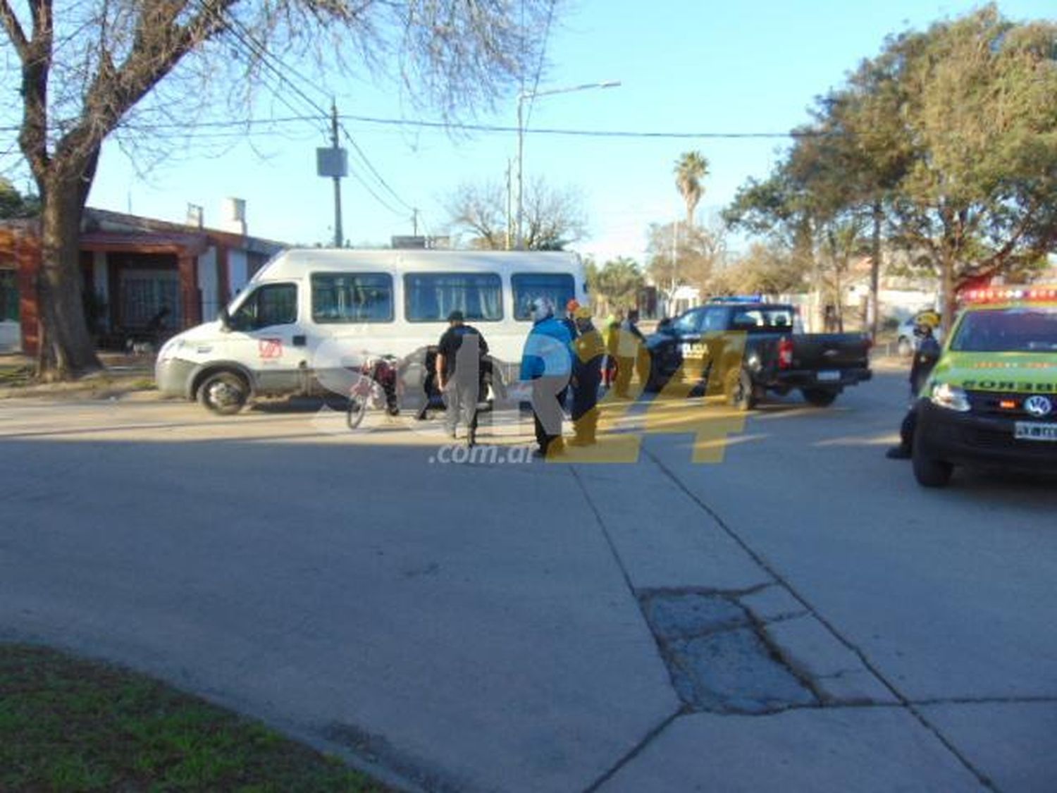 Dos incidentes viales en 15 minutos con personas trasladadas, una de ellas embarazada