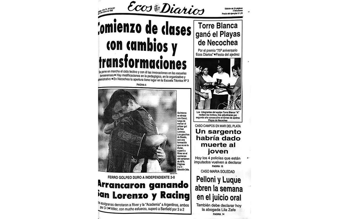 Lunes 11 de marzo de 1996