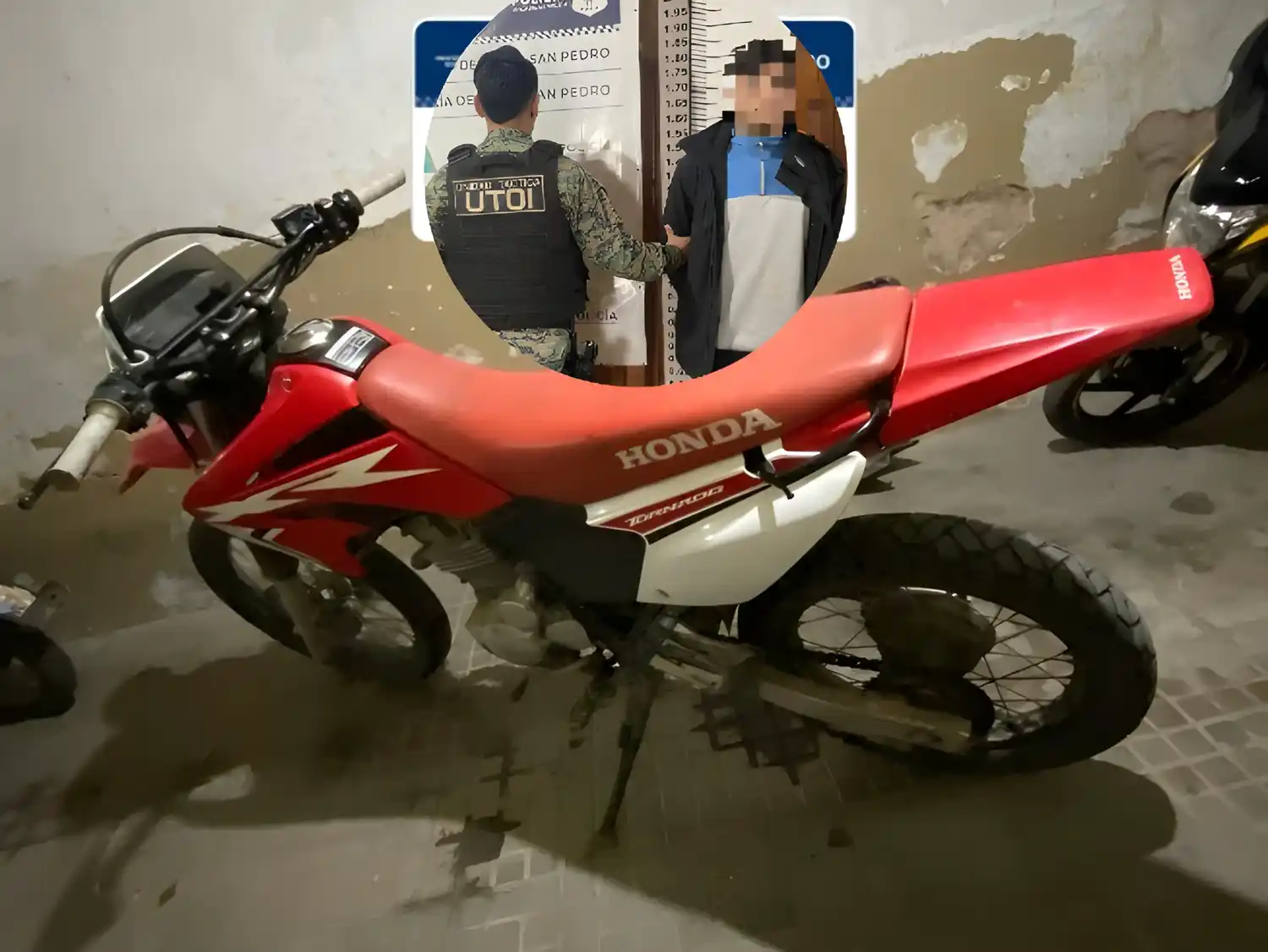 La Justicia investigará la situación de la moto que, todo indica, es robada.