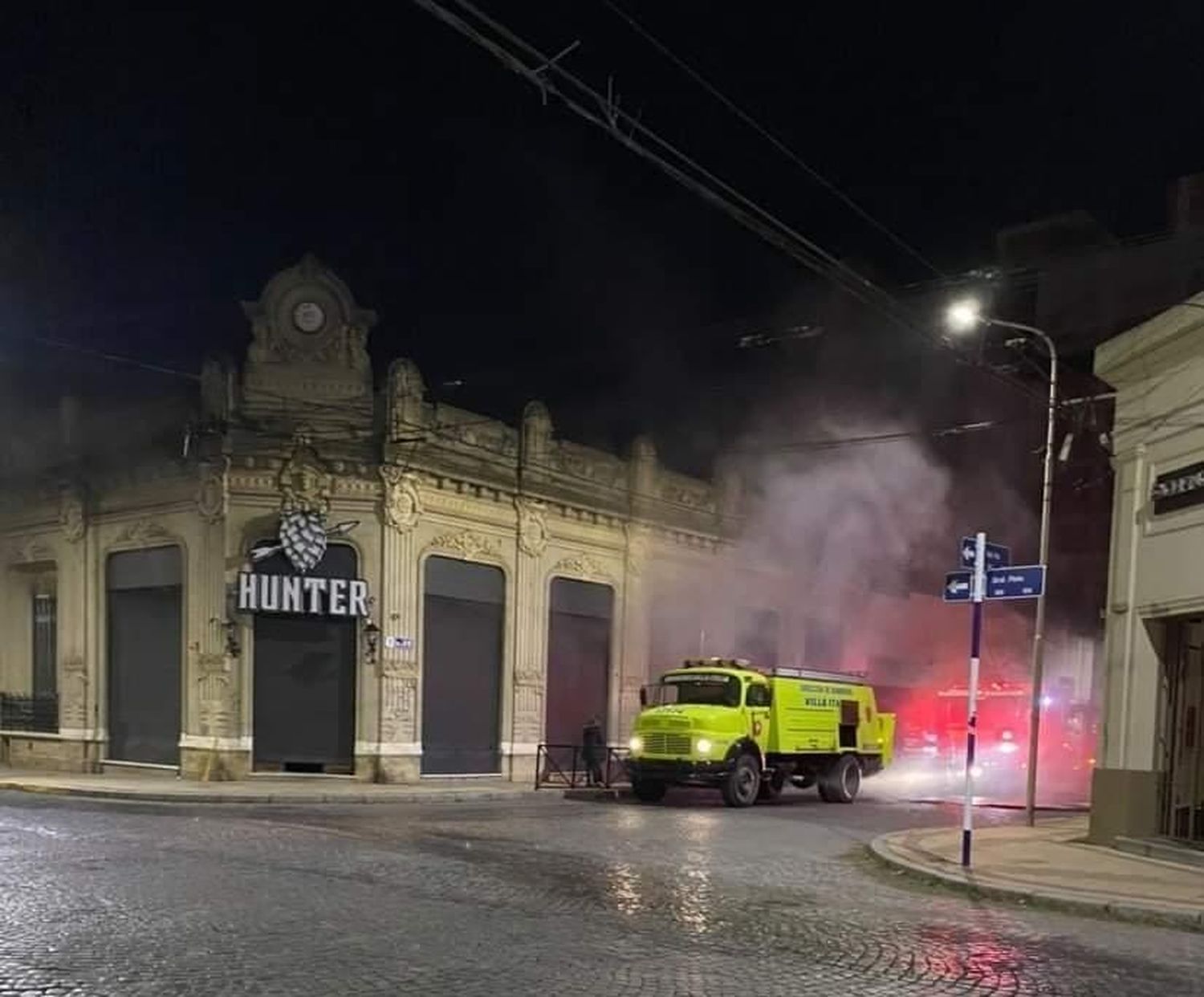 Un incendio provocó severos daños en Hunter