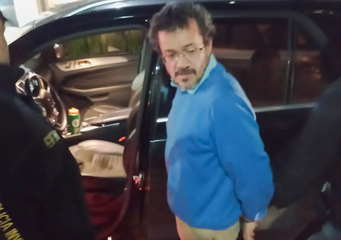 Martín Santiago Del Río, al momento de su detención.