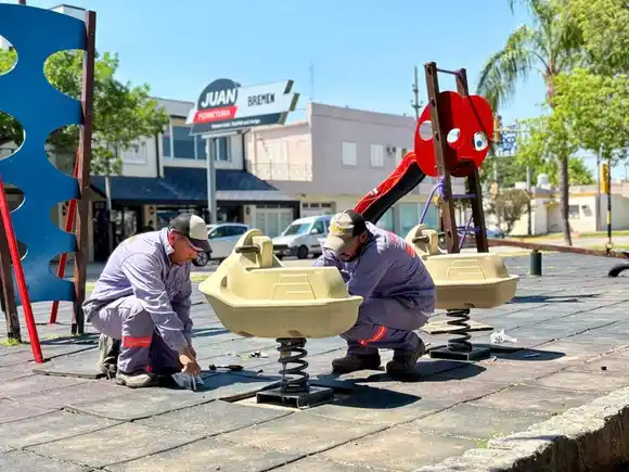 Comenzaron las obras para el espacio verde de avenida Suipacha