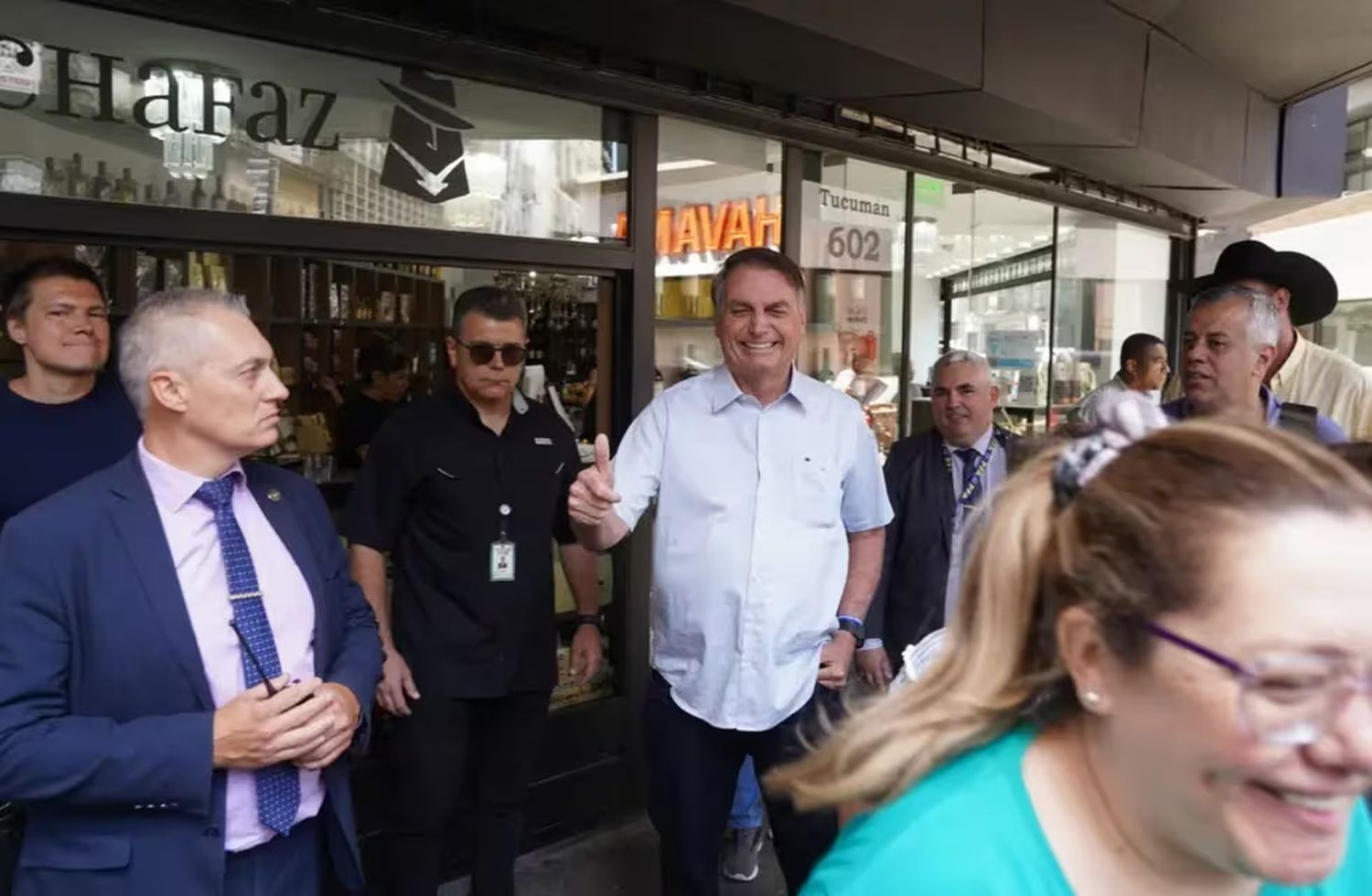 Sonriente. Jair Bolsonaro