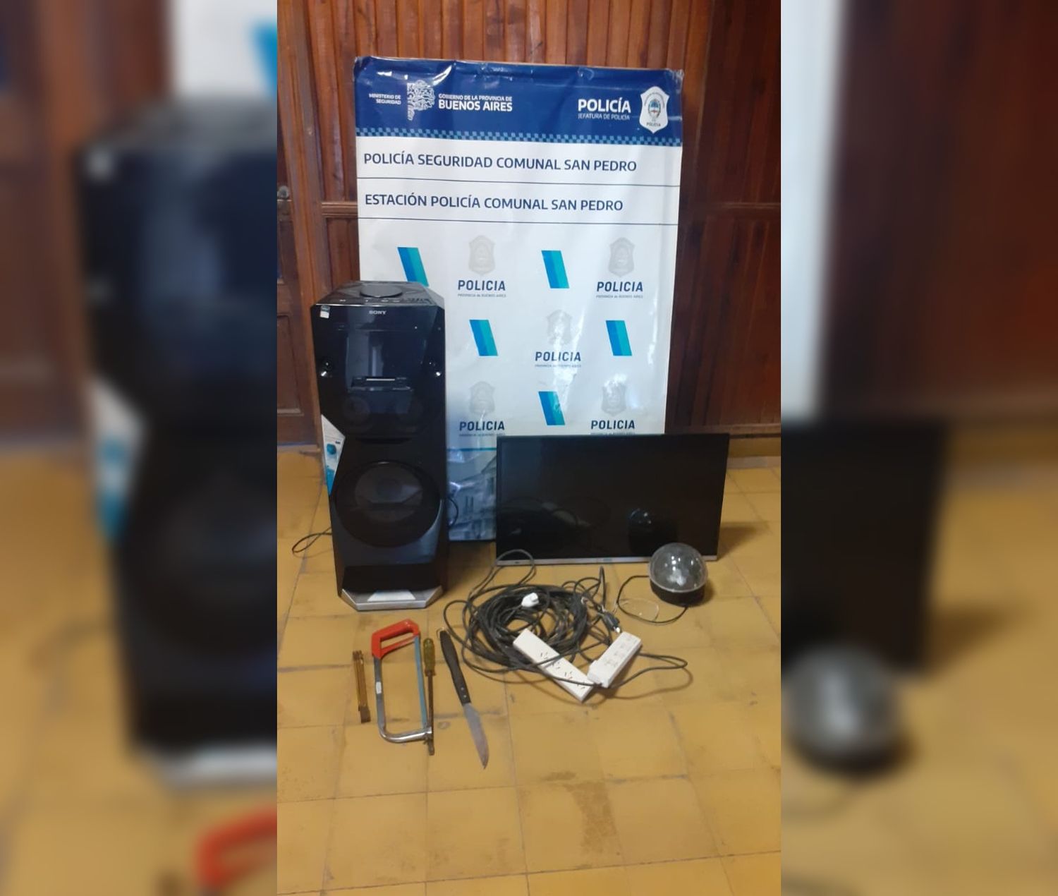 Recuperaron elementos robados en el barrio El Escorial
