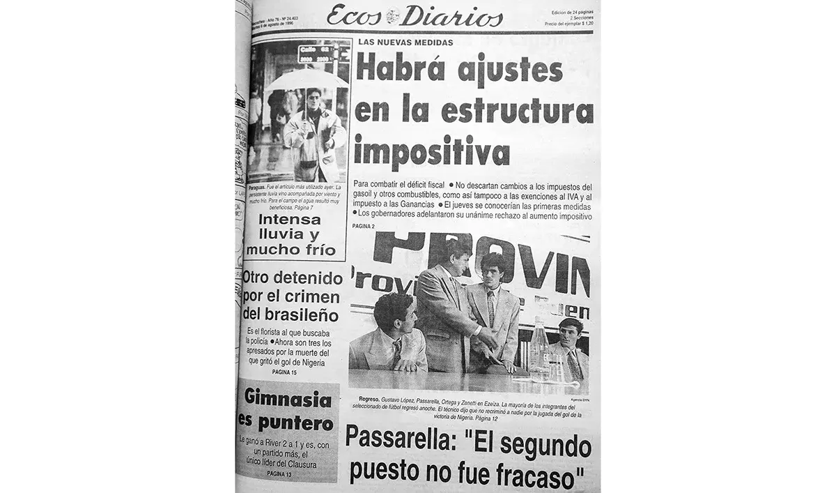 Martes 6 de agosto de 1996