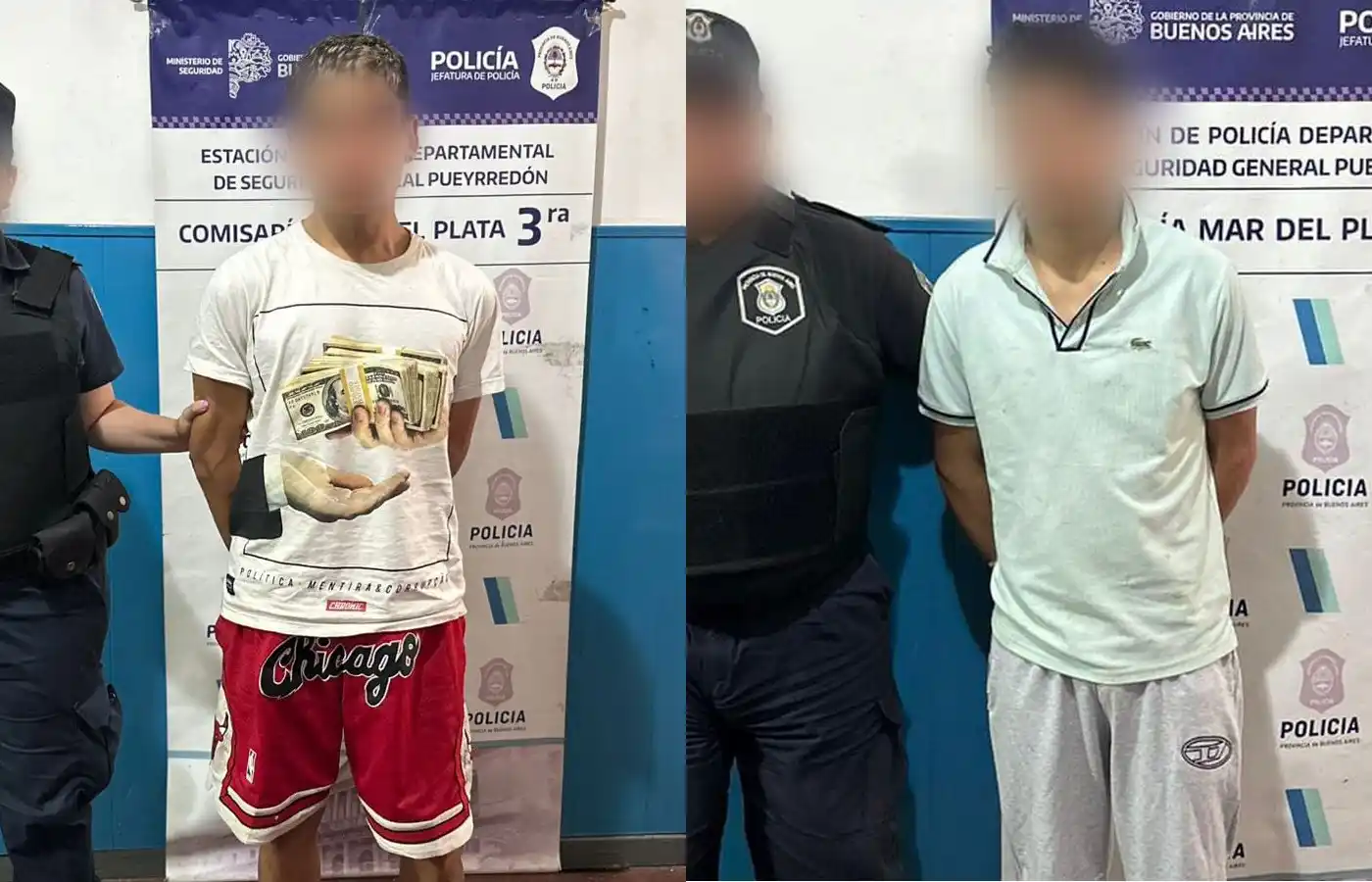 El hecho que se les imputa ocurrió el pasado sábado 13 alrededor de las 17:30 en la intersección de Arana y Goiri y Sáenz Peña.