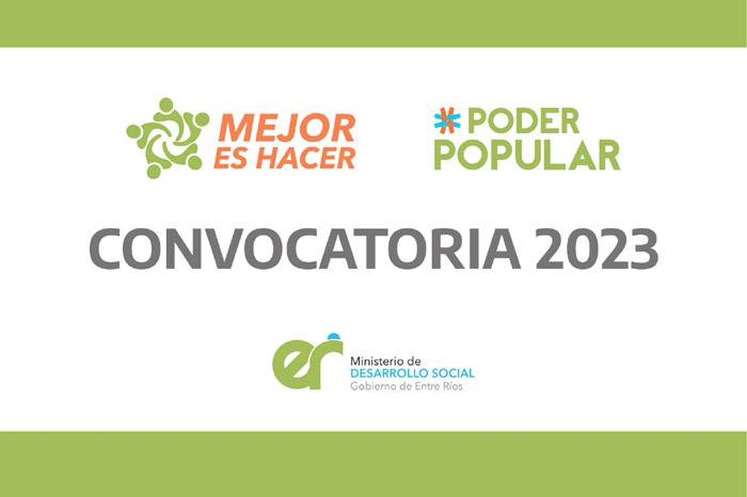 El gobierno provincial abre la convocatoria para apoyar  proyectos comunitarios de organizaciones sociales