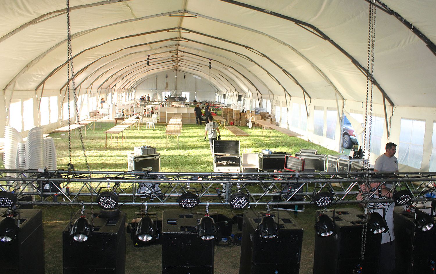 Todo listo para los festejos de este sábado al mediodía.