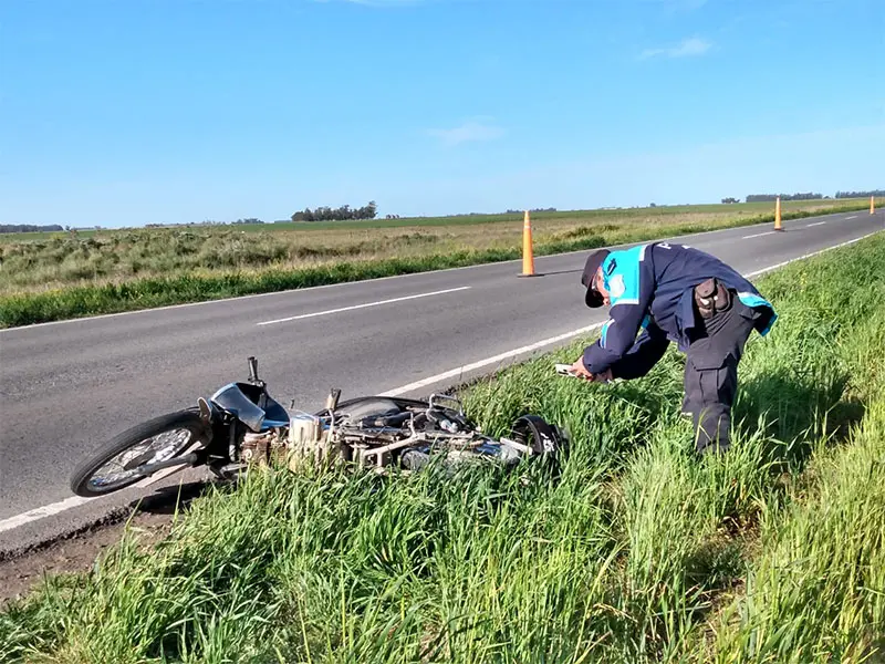 Una pareja resultó herida en un accidente en la ruta 228