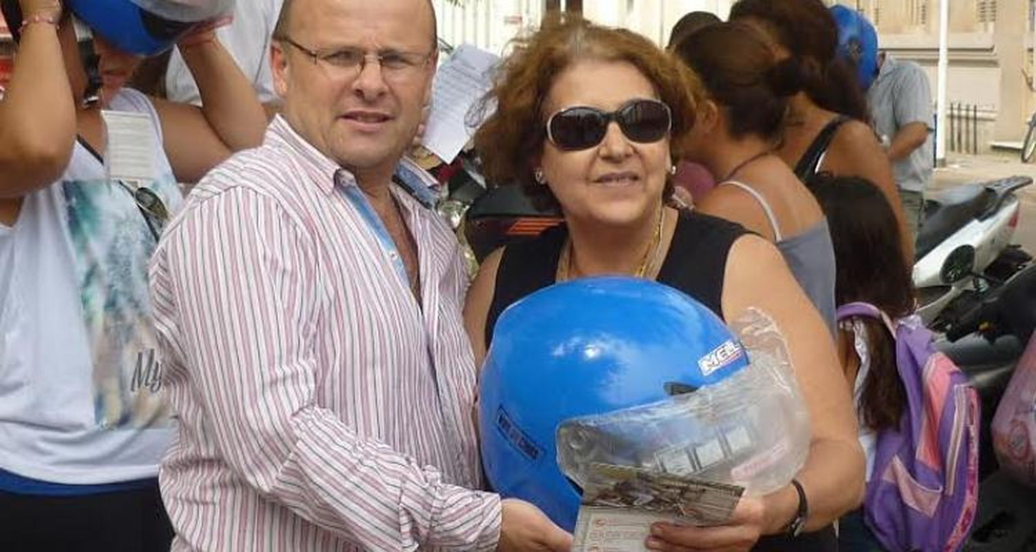 Semana de la Seguridad Vial: Entregaron cascos