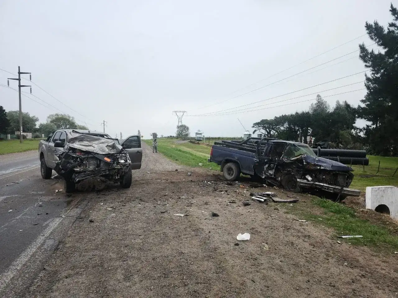 Tres heridos tras un choque múltiple en la Ruta Nacional 226