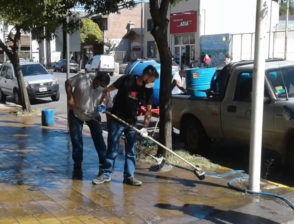 El Municipio desarrolla tareas de  desinfección 