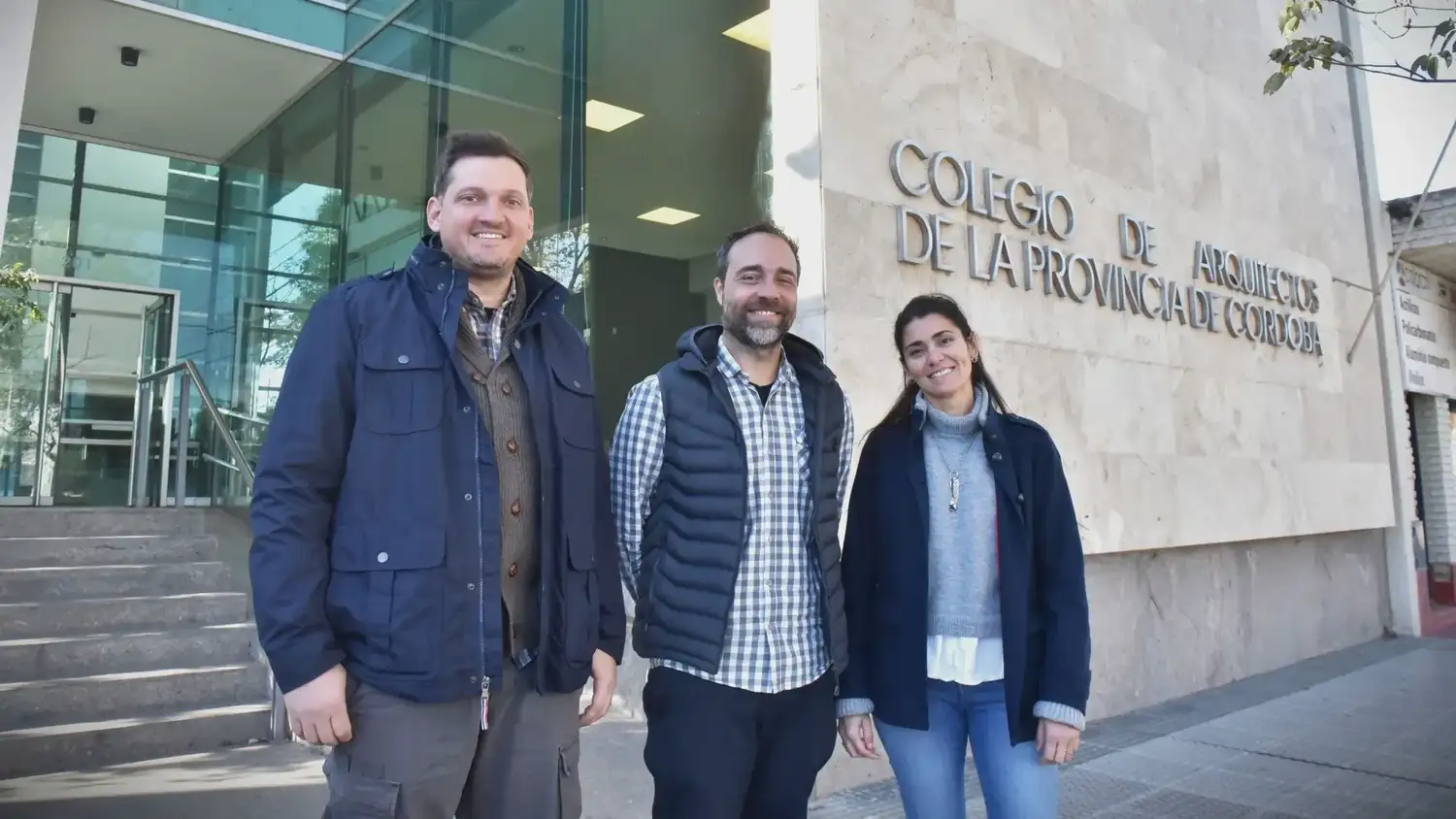 Franco Ronconi, Diego Pereyra y Daiana Garetto.