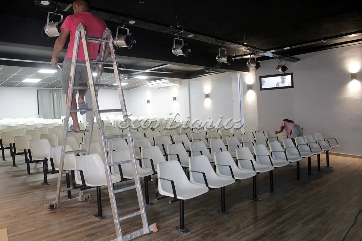 Sala teatral. Renovada y lista para inaugurarse